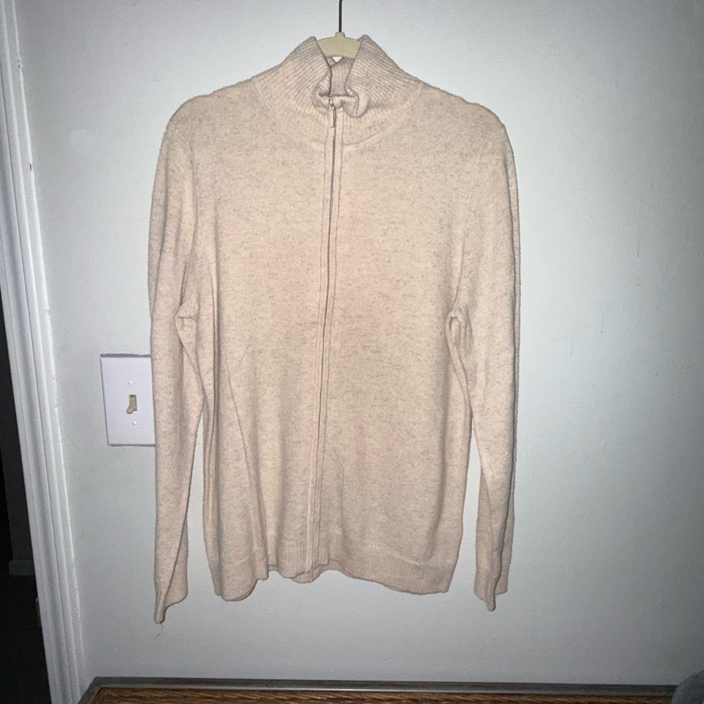 L.L. Bean Women's Beige Turtleneck Sweater